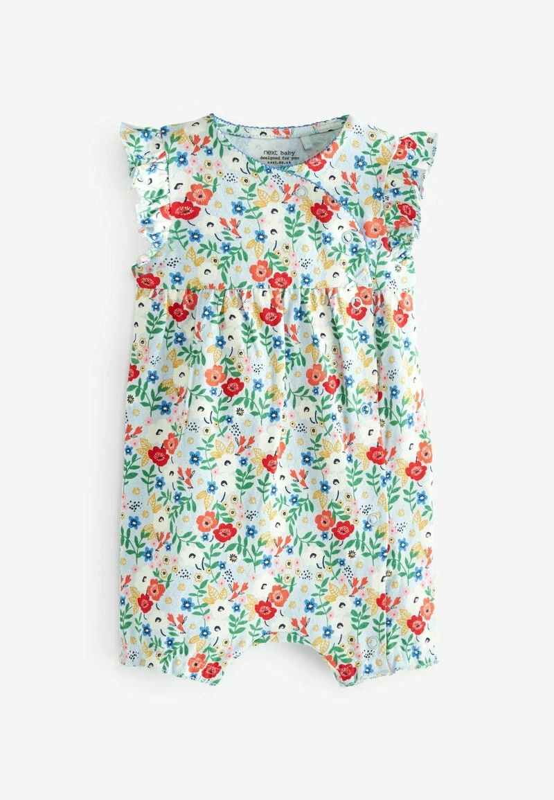 Next Kinder 2 PACK - Jumpsuit - Red Blue Floral Baby – Bild 2