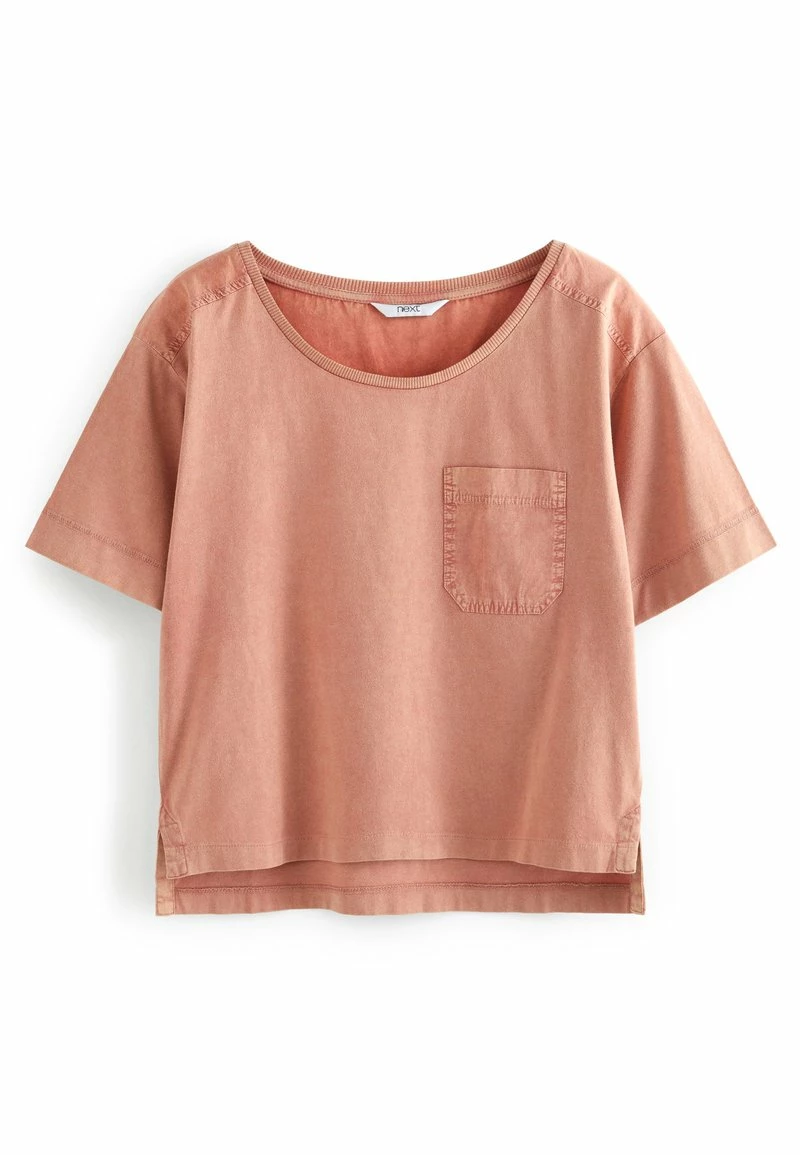 Next Damen WASHED POCKET SHORT SLEEVE - T-Shirt Basic - Red – Bild 5