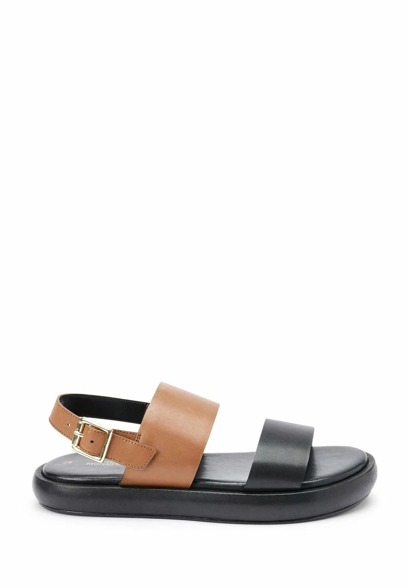 Next Damen Trekkingsandale - Black Tan Brown