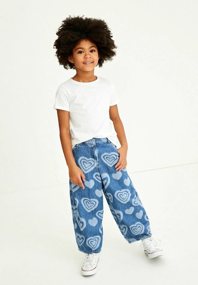 Next Kinder Jeans Relaxed Fit - Mottled Blue