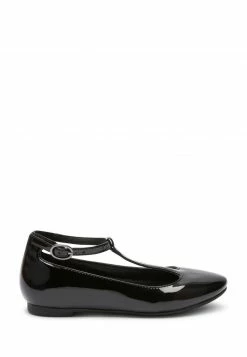 Next Kinder SCHOOL - Riemchenballerina - Black Patent