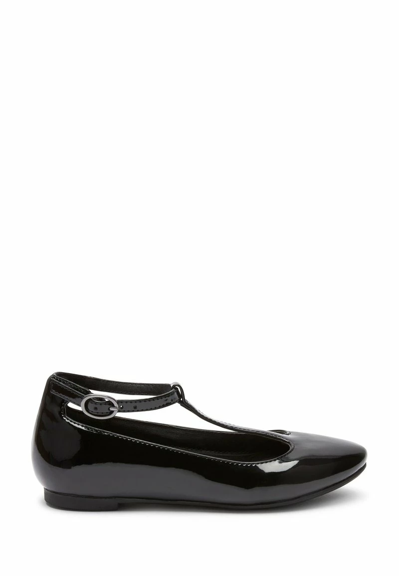 Next Kinder SCHOOL - Riemchenballerina - Black Patent