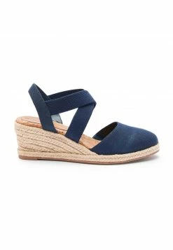 Next Damen FOREVER COMFORT ELASTIC CROSS OVER - Espadrille - Navy Blue