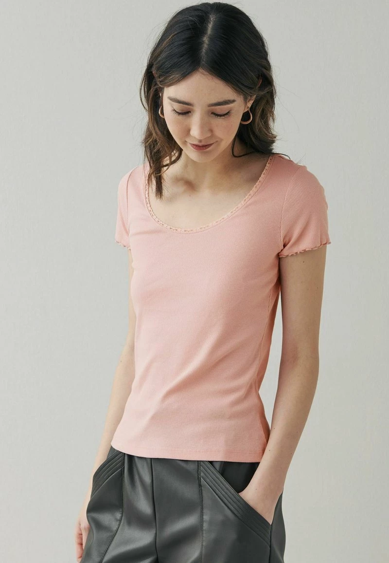 Next Damen 3 PACK - T-Shirt Basic - White/pink/black