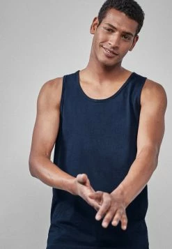 Next Herren Top - Mottled Blue