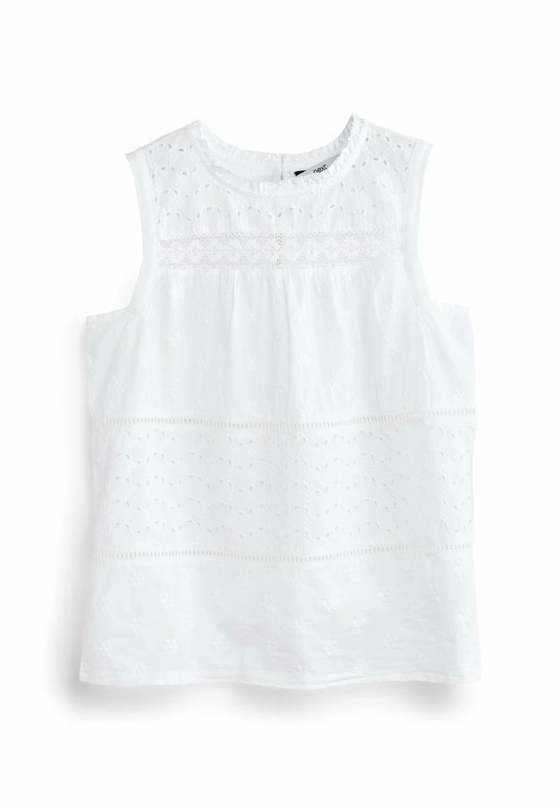 Next Damen SLEEVELESS - Bluse - White