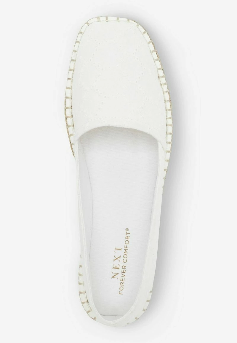 Next Damen FOREVER COMFORT SQUARE TOE - Espadrille - White Broderie – Bild 3