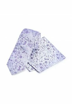 Next Herren FLORAL SET - Krawatte - Lilac Purple