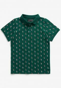 Next Kinder ALL OVER PRINT SLEEVE - Poloshirt - Green