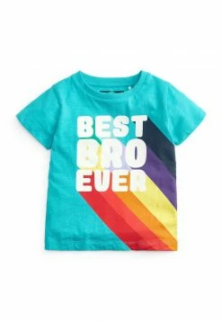 Next Kinder SHORT SLEEVE SLOGAN - T-Shirt Print - Blue