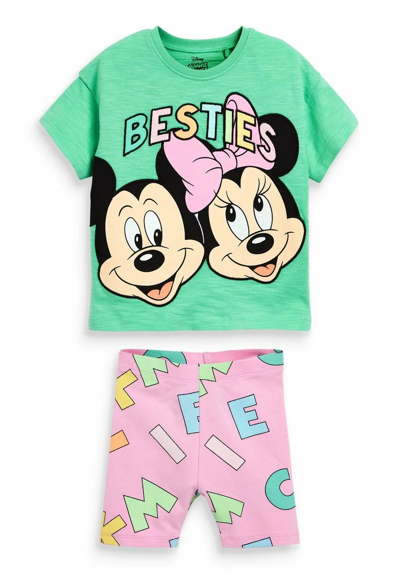 Next Kinder OVERSIZED SET - Shorts - Minnie Mouse Green