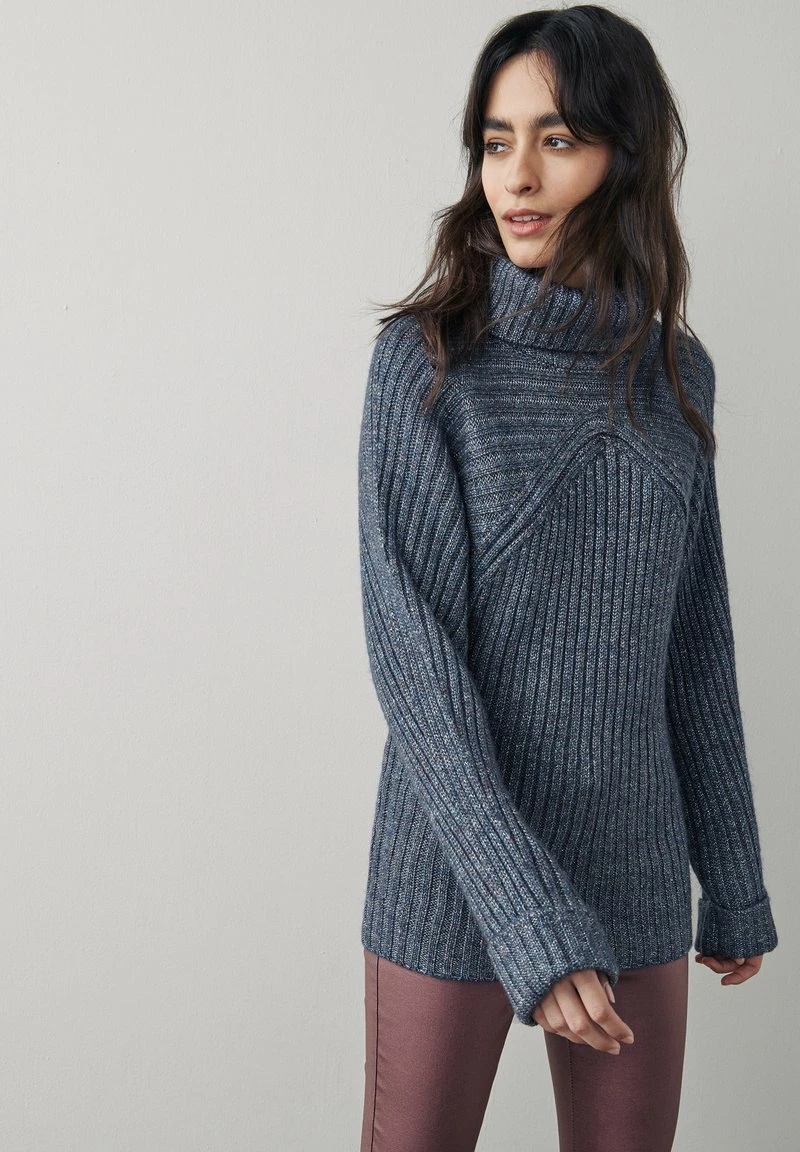 Next ROLL NECK DETAIL - Strickpullover - Blue | Damen