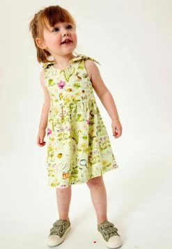 Next Kinder TIE SHOULDER - Jerseykleid - Green