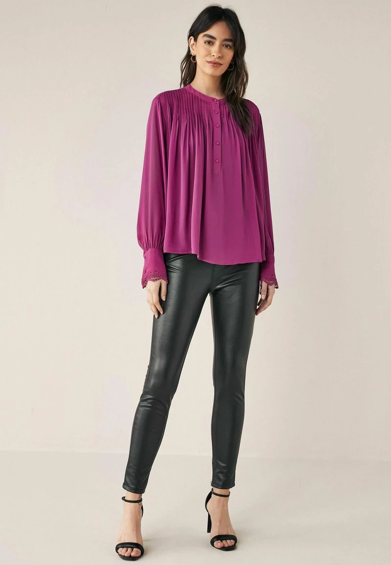 Next Damen Bluse - Purple Fan Print – Bild 3