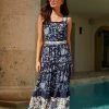 Next Damen SPLICED - Maxikleid - Blue Spliced Print