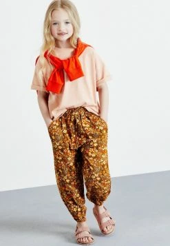 Next Kinder Stoffhose - Rust Orange Printed