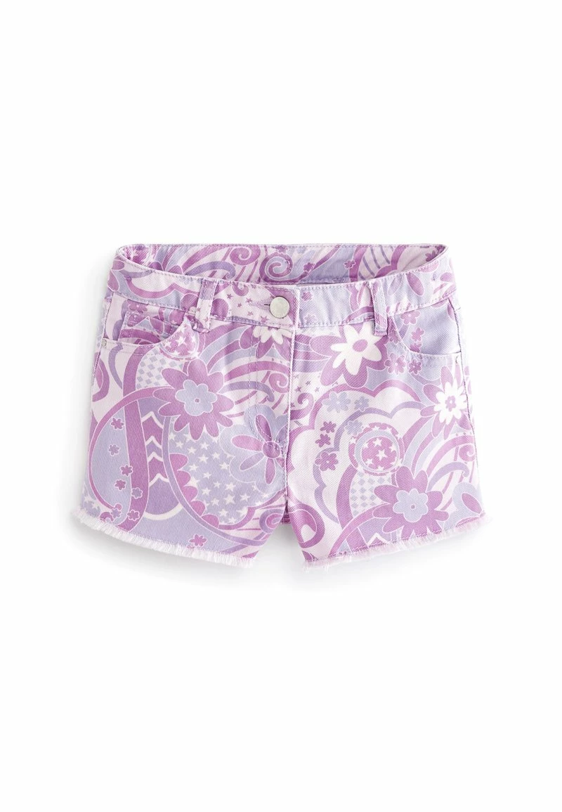 Next Kinder FRAYED HEM - Jeans Shorts - Purple Swirl Print – Bild 5