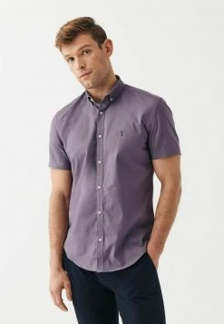 Next Herren STRETCH OXFORD - Hemd - Purple