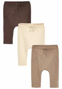 Next Kinder 3 PACK - Stoffhose - Dark Brown