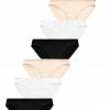 Next Damen COTTON KNICKERS 7 PACK-HIGH LEG - Slip - Black