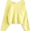 Next Damen ASYMMETRIC NECK - Strickpullover - Light Green