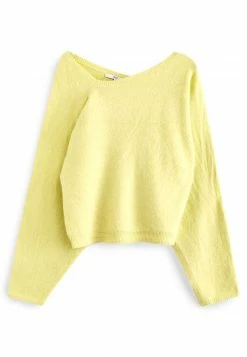 Next Damen ASYMMETRIC NECK - Strickpullover - Light Green
