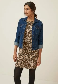 Next Damen RELAXED CAPPED SLEEVE - Strandaccessoire - Brown