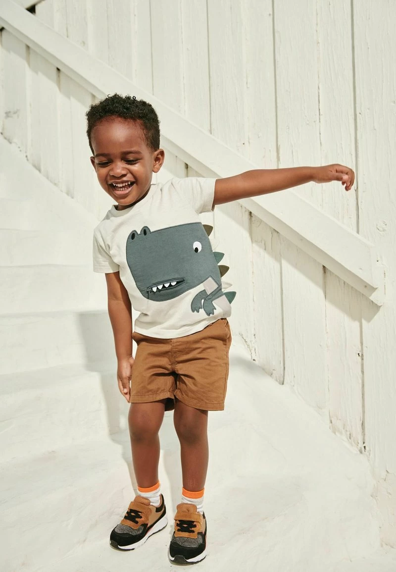 Next Kinder T-Shirt Print - Grey