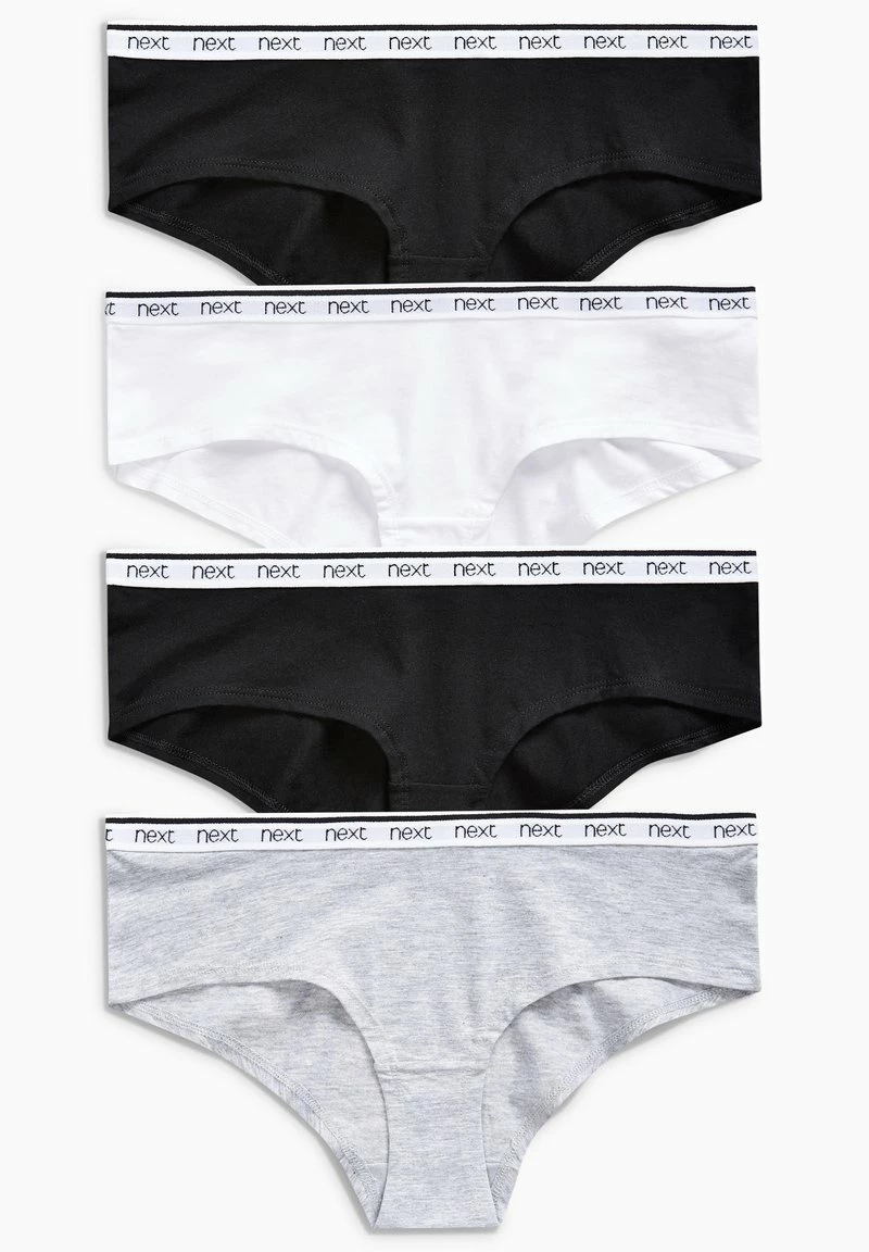 Next Damen 4 PACK - Slip - Black