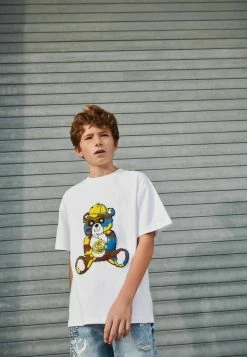 Next Kinder BOUCLE GRAPHIC SHORT SLEEVE - T-Shirt Print - White Bear