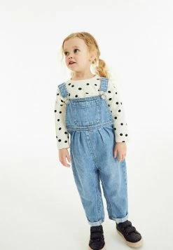 Next Kinder SET - Latzhose - Blue Denim