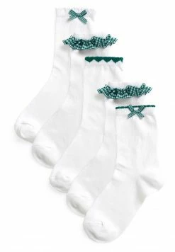Next 5 PACK - Socken - White/green | Kinder
