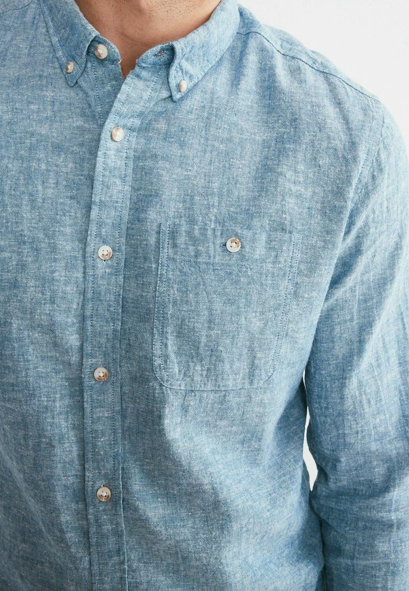 Next Herren ROLL SLEEVE - Hemd - Blue – Bild 5