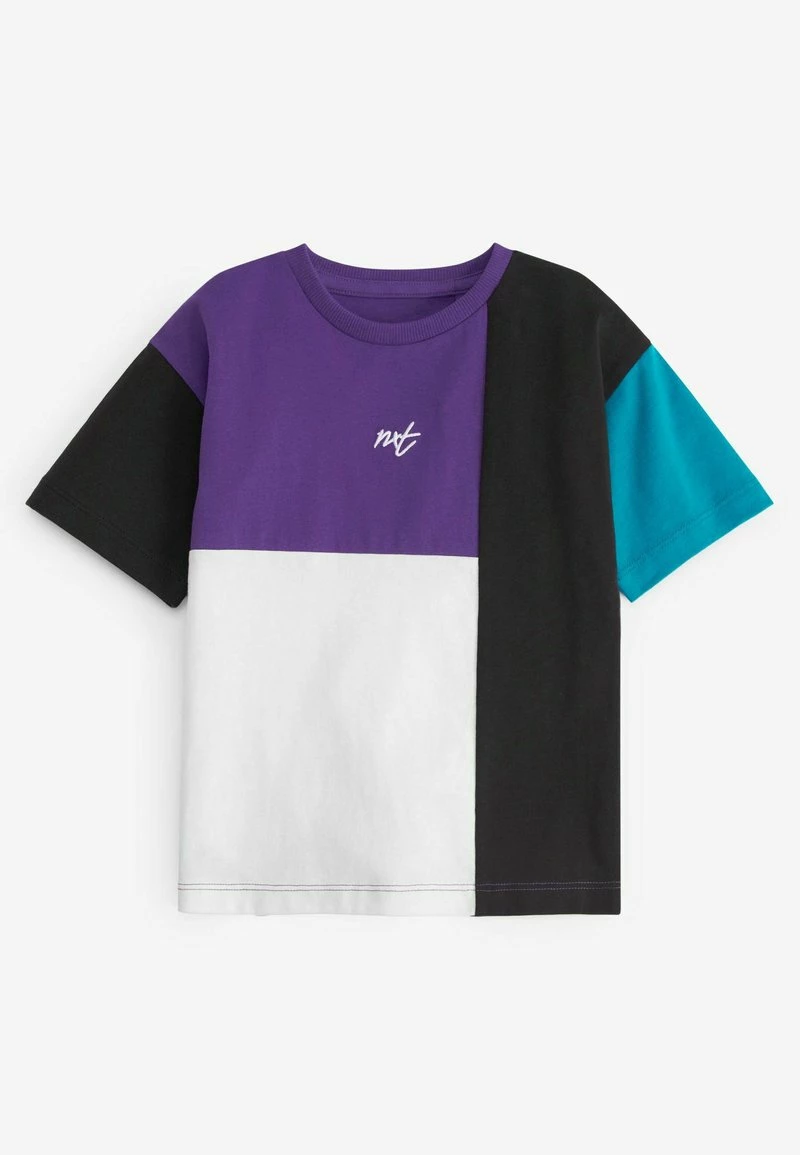 Next 2 PACK BLOCK SHORT SLEEVE - T-Shirt Print - White Purple | Kinder – Bild 3