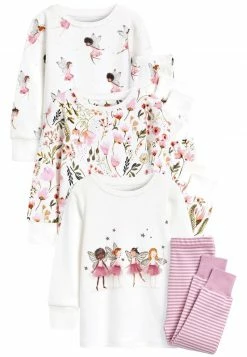 Next Kinder 3 PACK - Nachtwäsche Set - Ecru White Pink Fairy