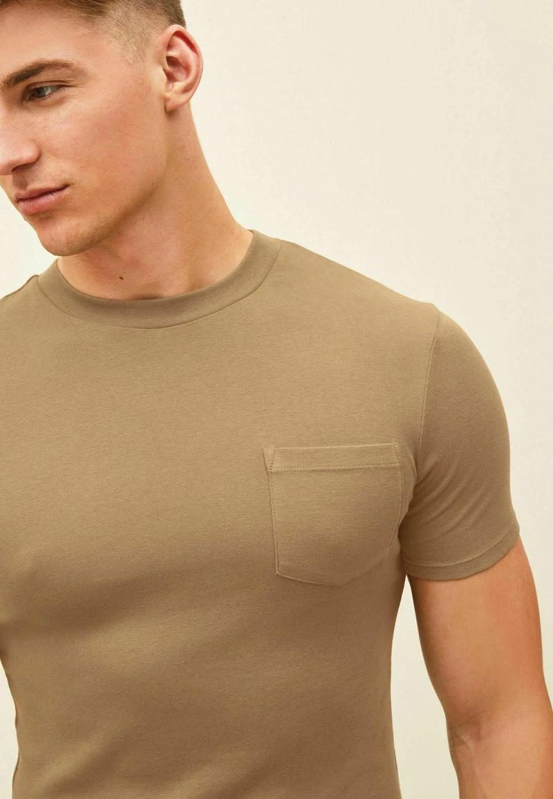 Next MUSCLE FIT - T-Shirt Basic - Tan | Herren – Bild 4