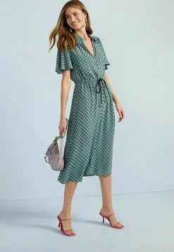 Next Blusenkleid - Green Geo Print | Damen