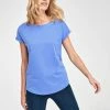 Next Damen T-Shirt Basic - Light Blue