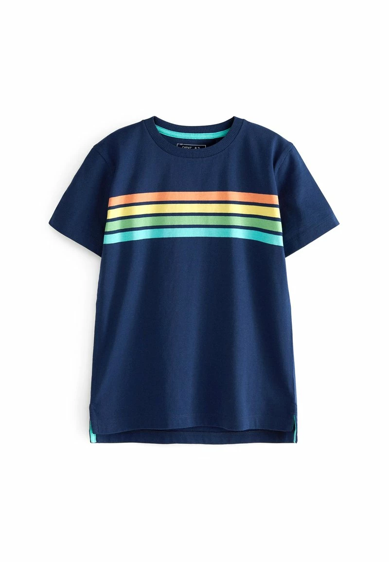 Next Kinder RAINBOW CHEST - T-Shirt Print - Navy Blue