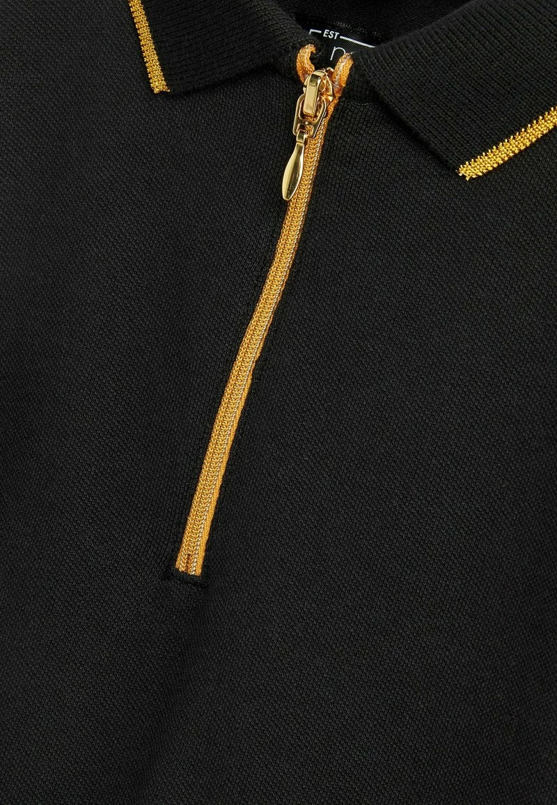 Next Kinder RAINBOW TAPE ZIP NECK SHORT SLEEVE - Poloshirt - Black – Bild 3