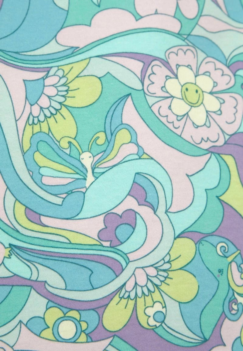 Next Kinder LONGLINE - T-Shirt Print - Green Purple Wavy – Bild 4