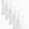 Next Herren 5 PACK - Unterhemd/-shirt - White