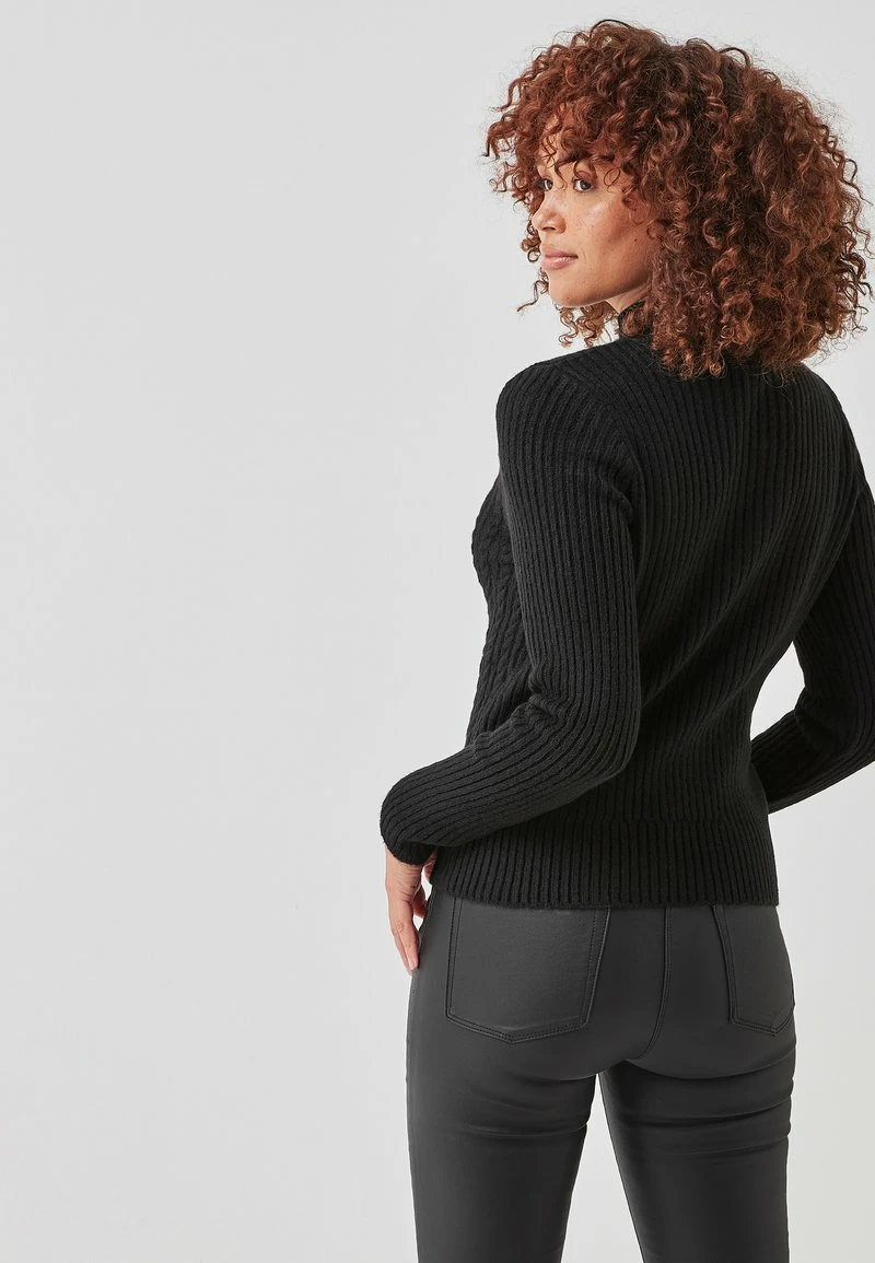 Next Damen CUT OUT - Strickpullover - Black – Bild 2