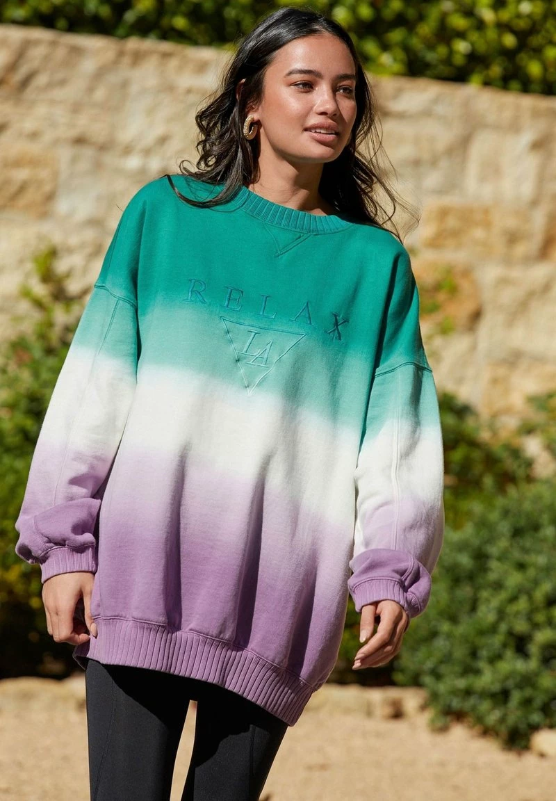 Next Damen Sweatshirt - Green Purple – Bild 2