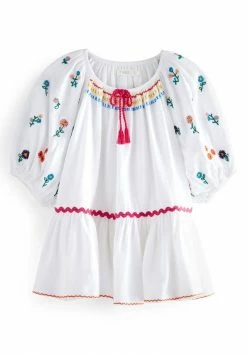 Next Kinder PEPLUM - Bluse - White Embroidered