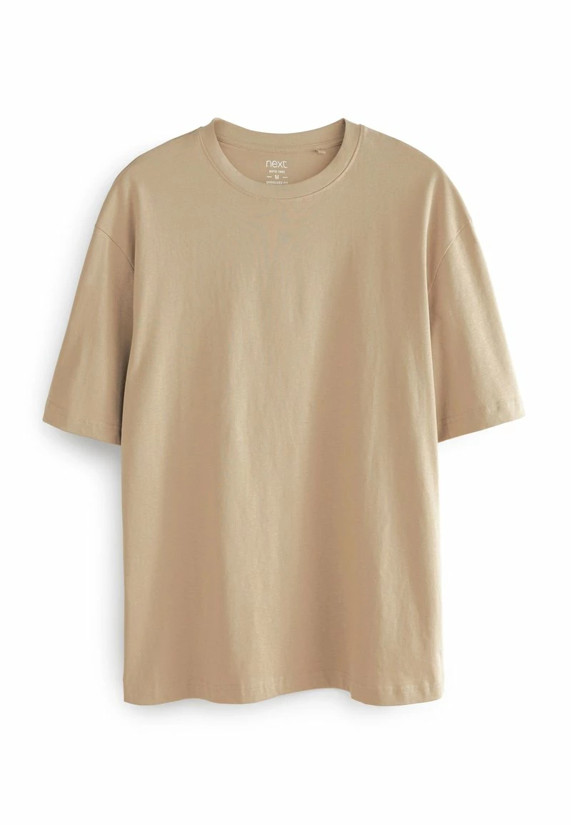 Next Herren T-Shirt Basic - Stone Natural – Bild 2
