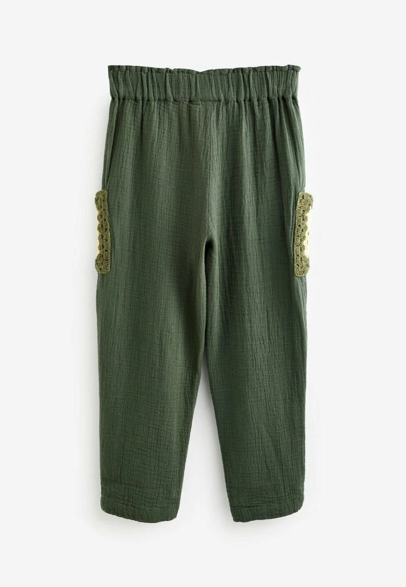 Next Kinder CROCHET POCKET - Stoffhose - Khaki Green – Bild 3