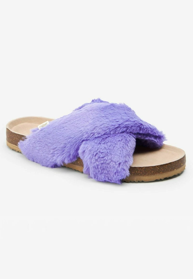 Next Hausschuh - Purple Faux Fur | Damen – Bild 3