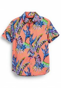 Next Kinder SHORT SLEEVE - Hemd - Peach Orange Hawaiian