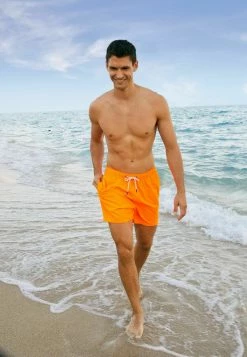 Next Herren ESSENTIAL - Badeshorts - Fluro Orange